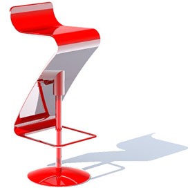 Modern bar stool 3D Object | FREE Artlantis Objects Download